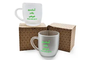 لیوان شیشه ای برفکی 300cc